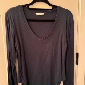 Hunter Green Deep V-Neck Long Sleeve Bodysuit